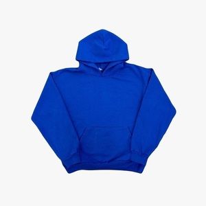 POSH57 - COBALT BLUE 14OZ. HEAVY FLEECE HOODED PULLOVER SWEATSHIRT